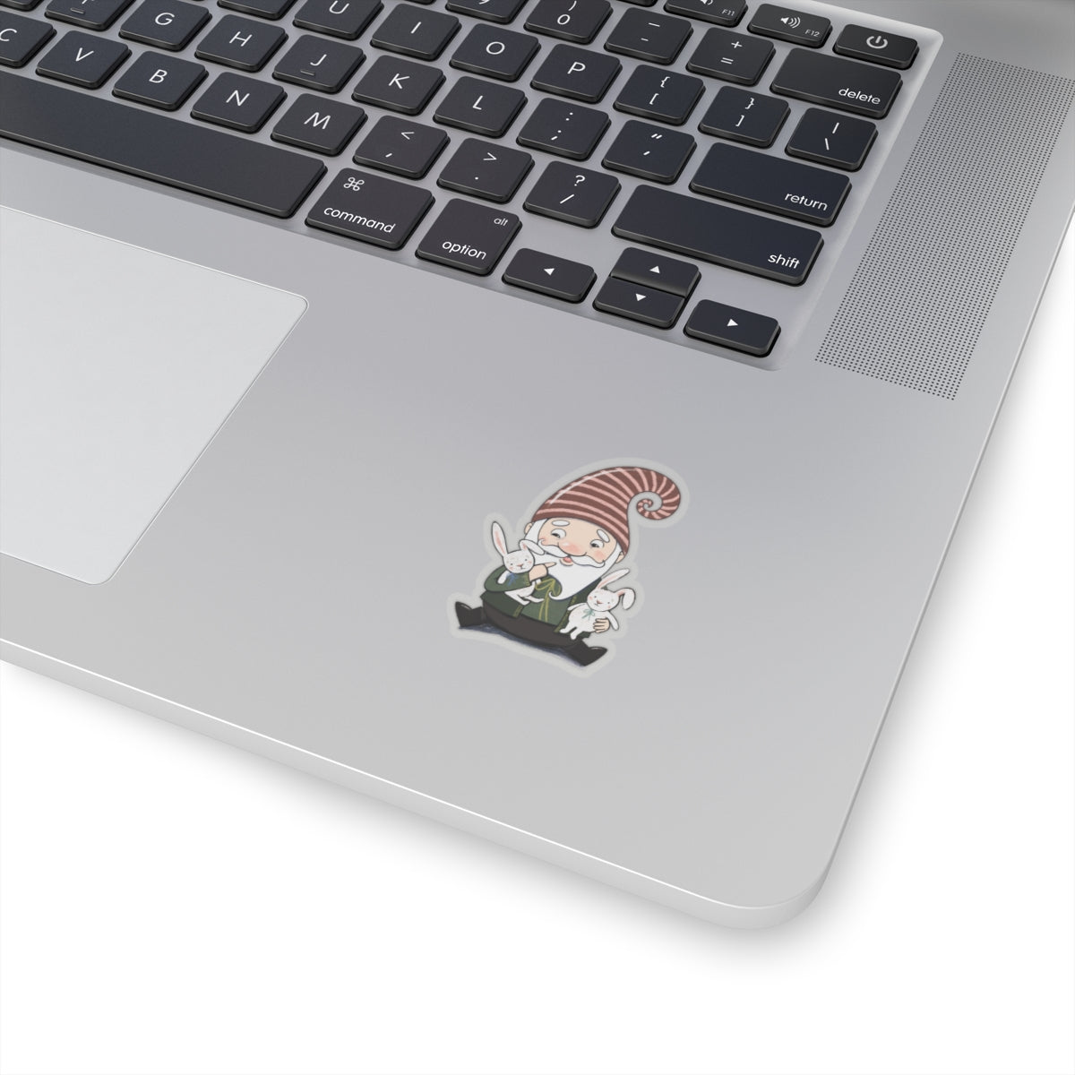 The Imposter - gnome with bunnies - Kiss-Cut Stickers
