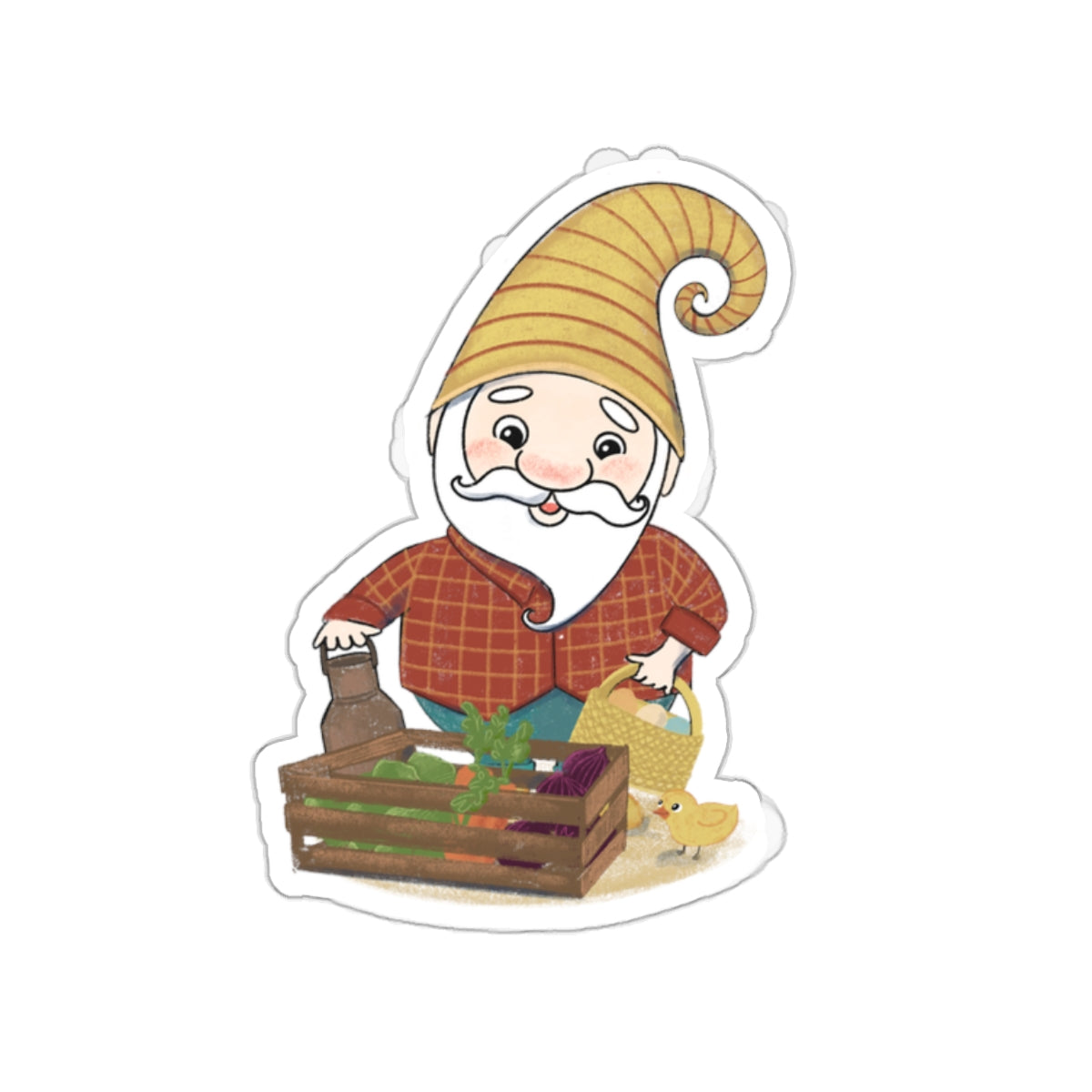 From the Farm to Our Table - Gnome - Kiss-Cut Stickers