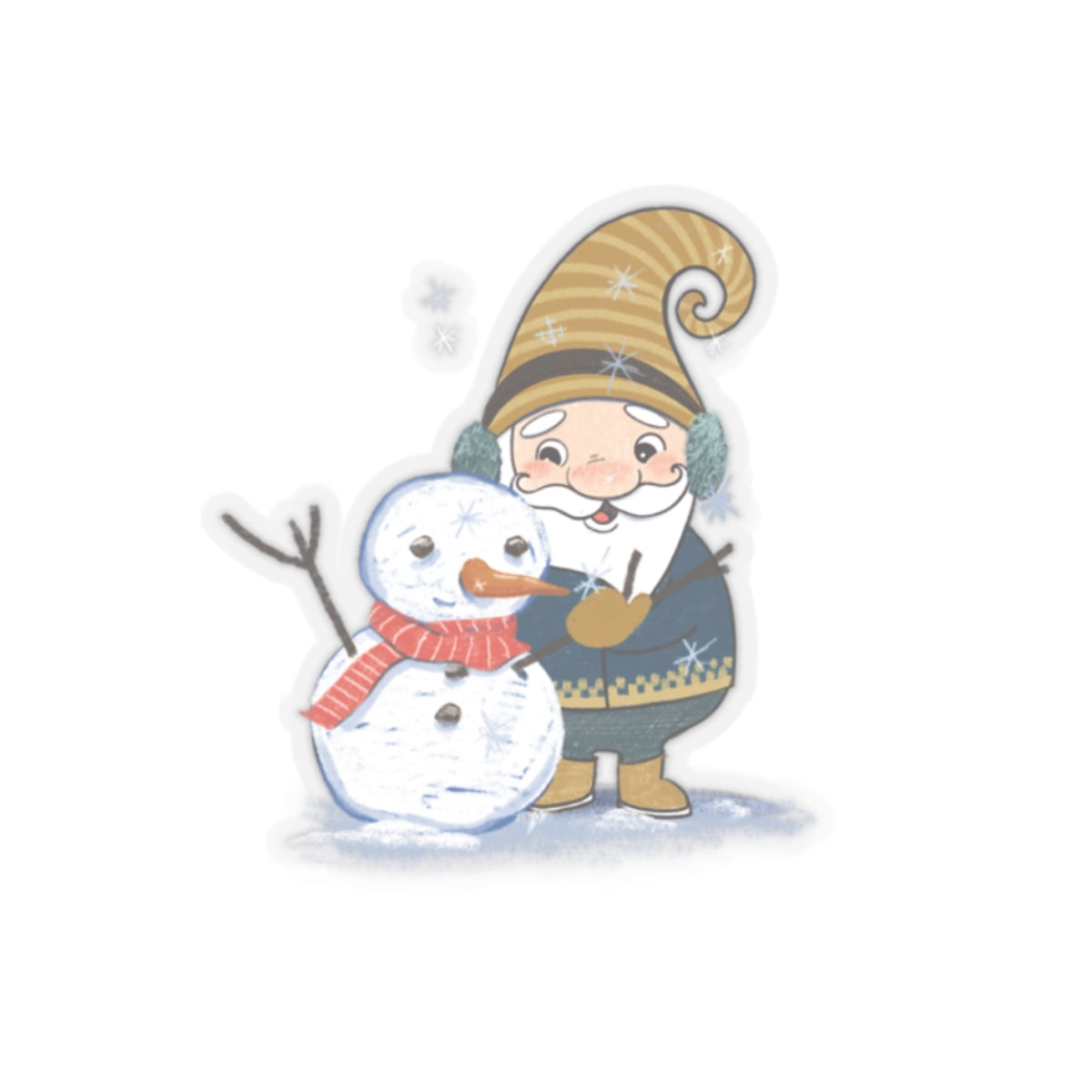 Winter Gnome - Kiss-Cut Stickers