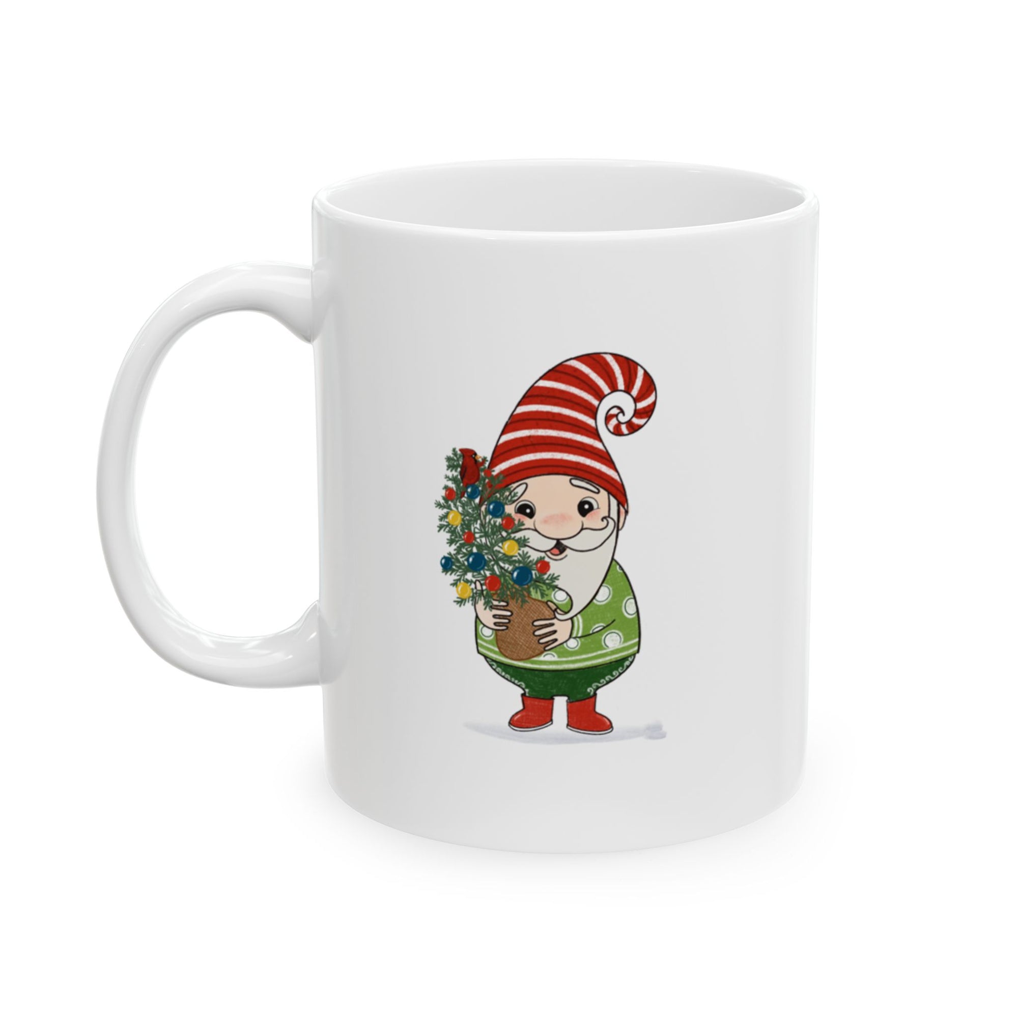 Holiday Gnome Mug! - Ceramic Mug, (11oz)