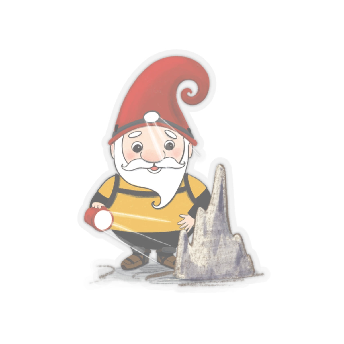 In a Cave - Gnome - Kiss-Cut Stickers