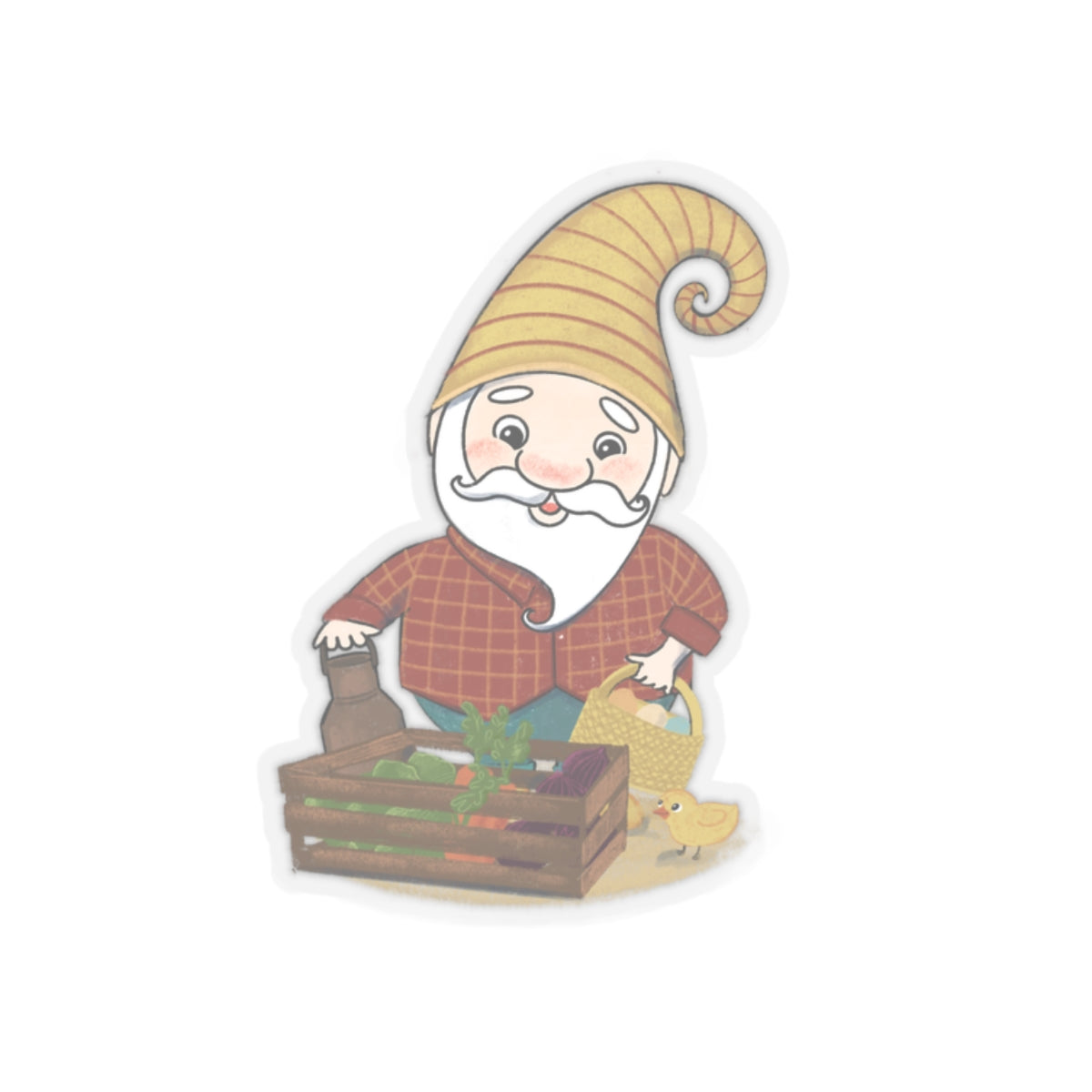 From the Farm to Our Table - Gnome - Kiss-Cut Stickers