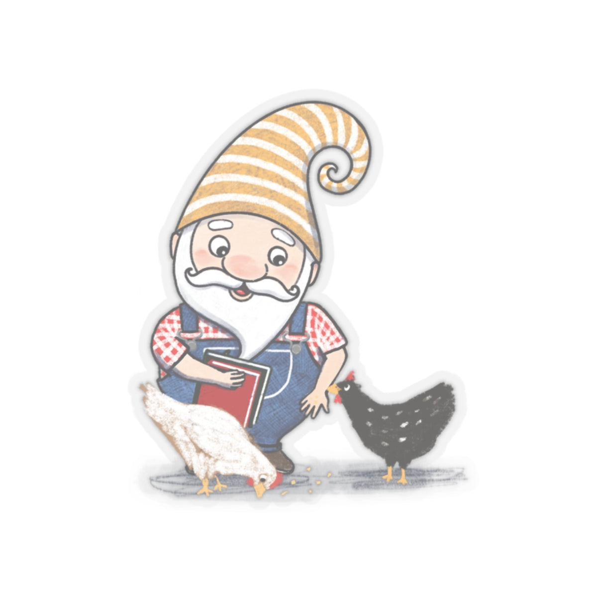 How to Hatch a Reader - Gnome - Kiss-Cut Stickers