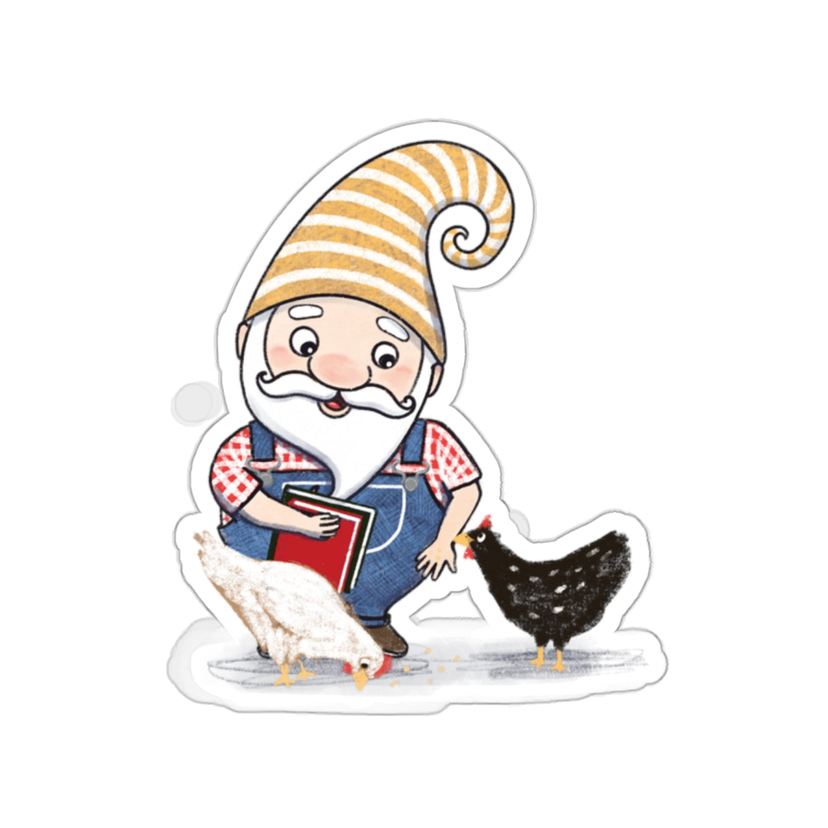 How to Hatch a Reader - Gnome - Kiss-Cut Stickers