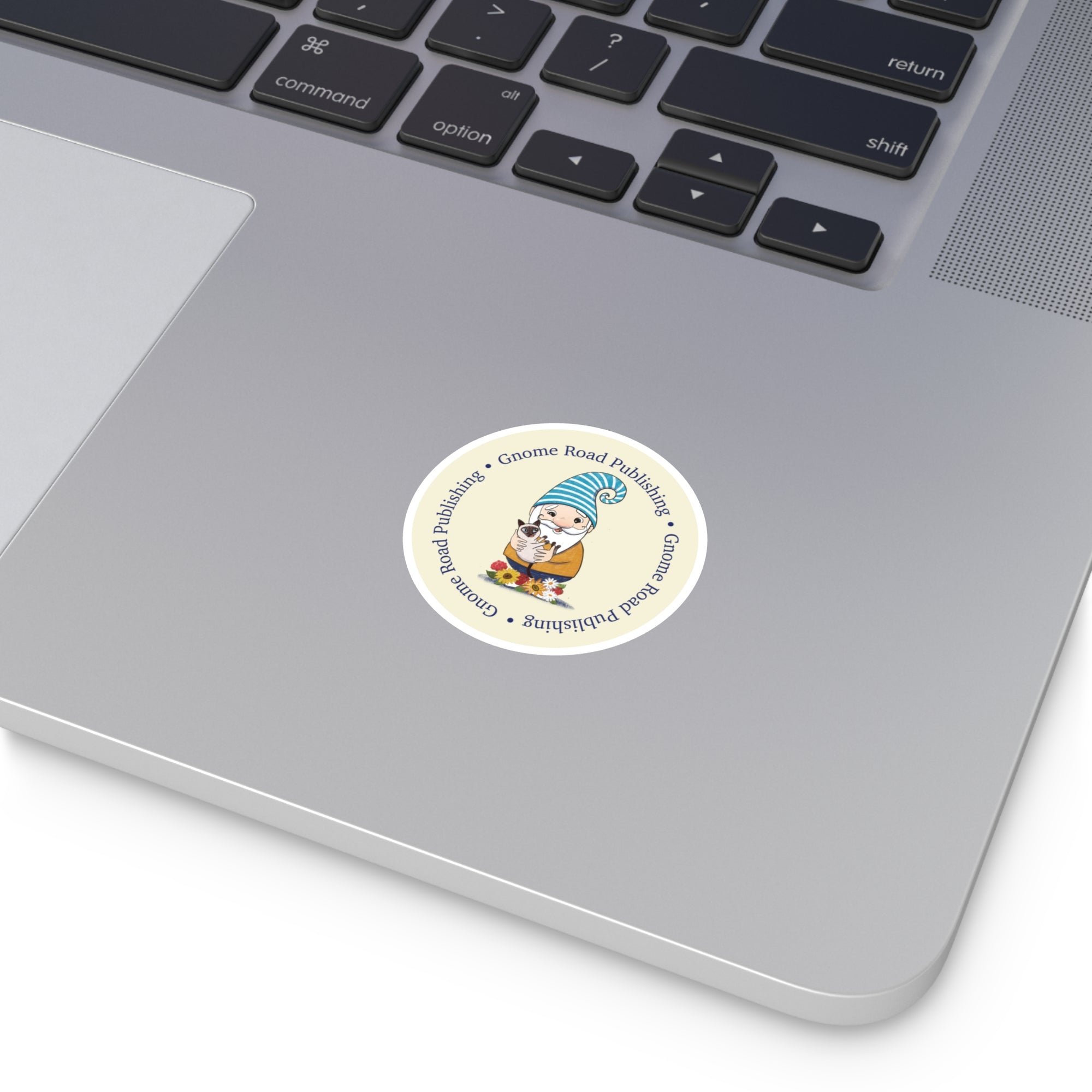 Cat Gnome - Gnome Road Publishing - Round Stickers, Indoor\Outdoor