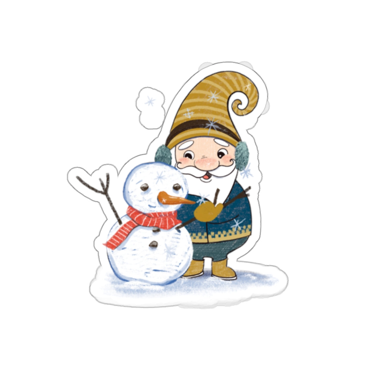 Winter Gnome - Kiss-Cut Stickers